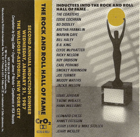 Rock Hall Induction Cassette Label Dennis Chandler Copy